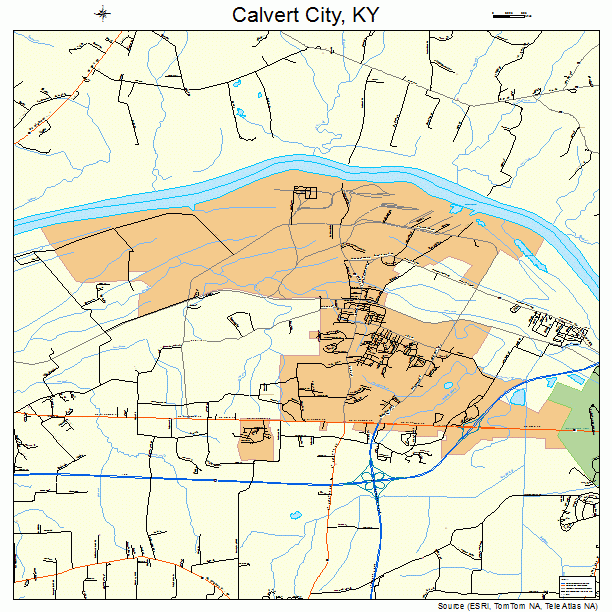 Calvert City, KY street map
