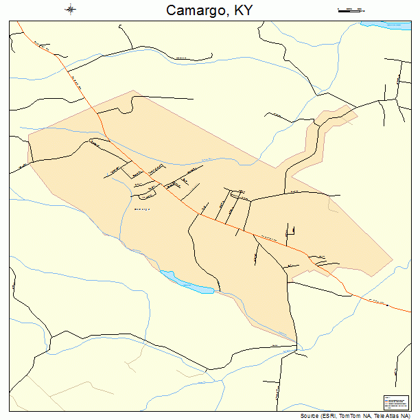 Camargo, KY street map