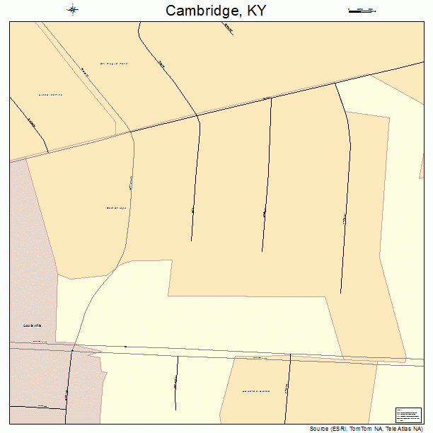 Cambridge, KY street map