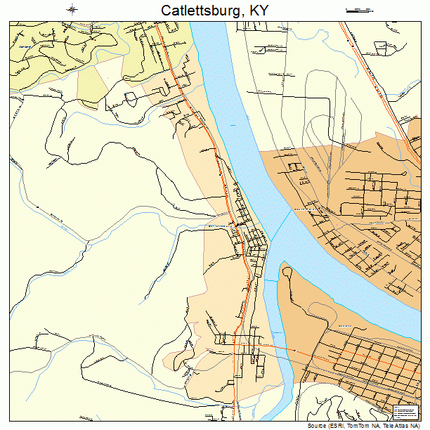 Catlettsburg, KY street map