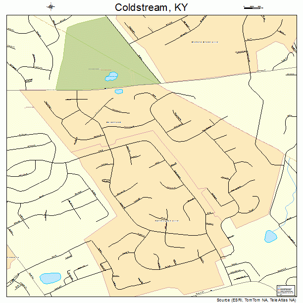 Coldstream, KY street map