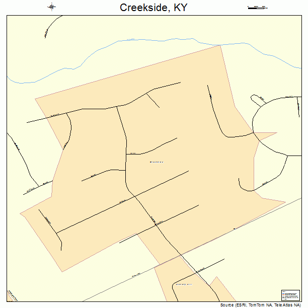 Creekside, KY street map