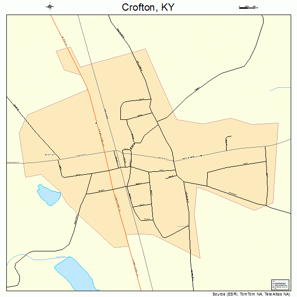 Crofton, KY street map