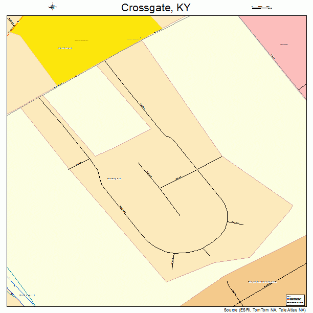 Crossgate, KY street map
