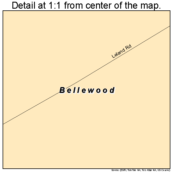 Bellewood, Kentucky road map detail
