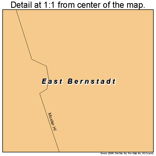 East Bernstadt, Kentucky road map detail