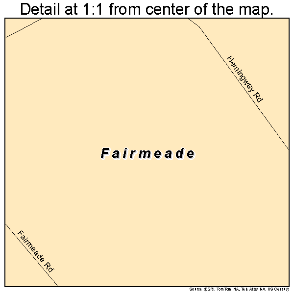 Fairmeade, Kentucky road map detail