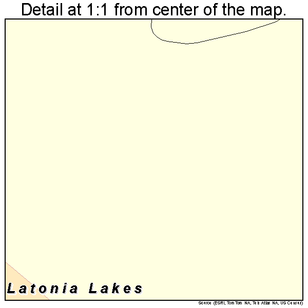 Latonia Lakes, Kentucky road map detail