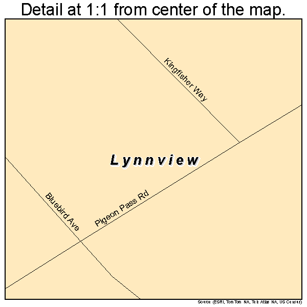 Lynnview, Kentucky road map detail