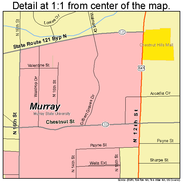 Murray Ky Map