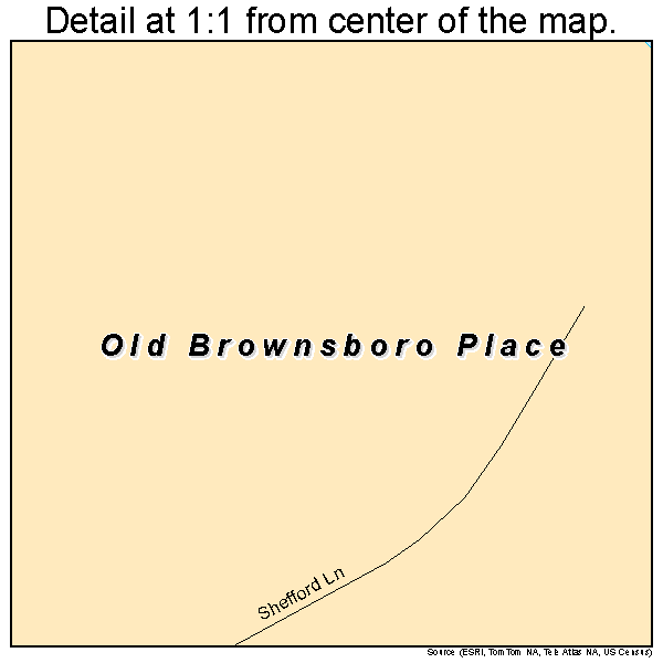 Old Brownsboro Place, Kentucky road map detail