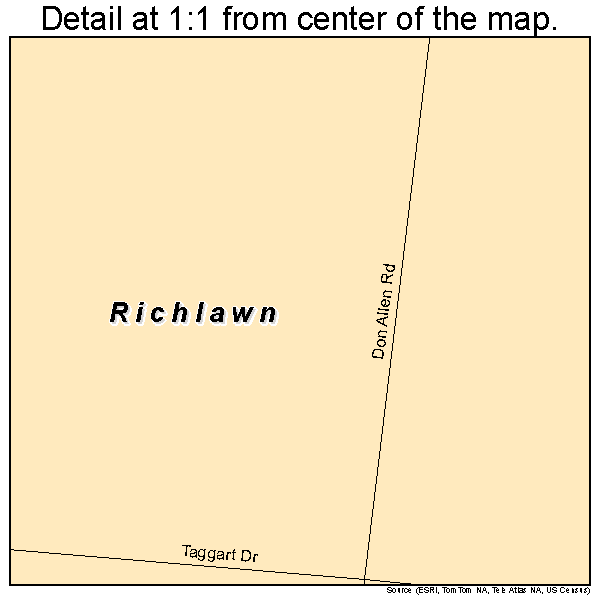 Richlawn, Kentucky road map detail