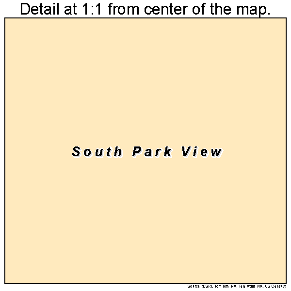 South Park View, Kentucky road map detail