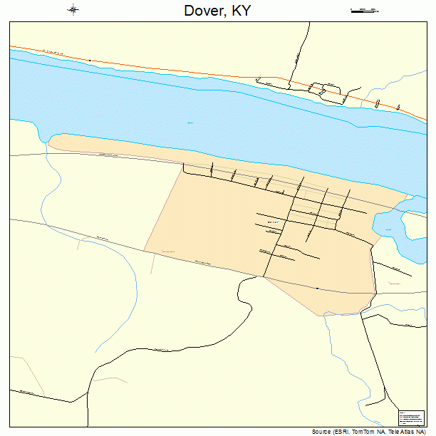 Dover, KY street map