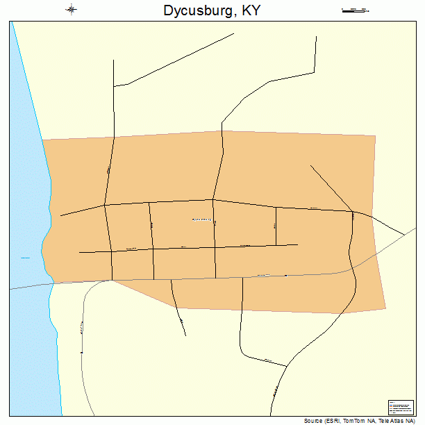 Dycusburg, KY street map