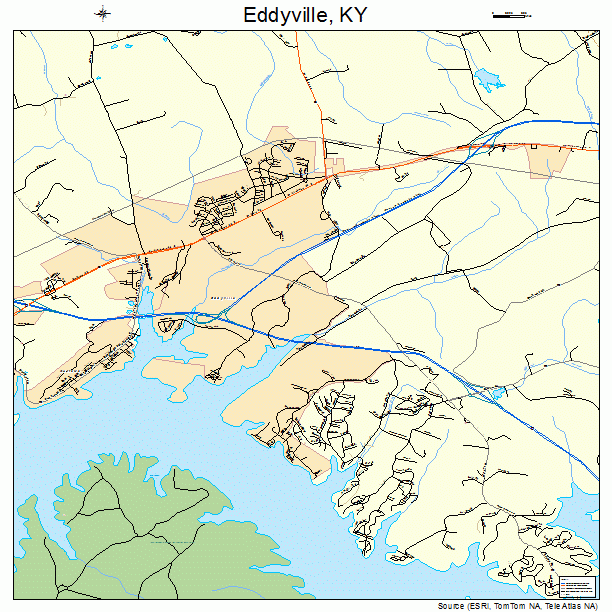 Eddyville, KY street map