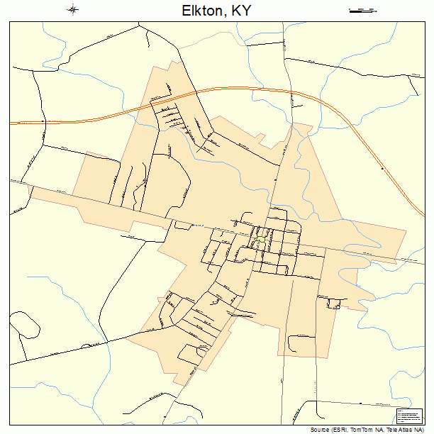 Elkton, KY street map