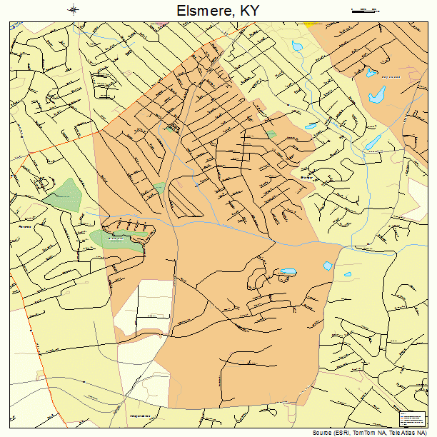 Elsmere, KY street map