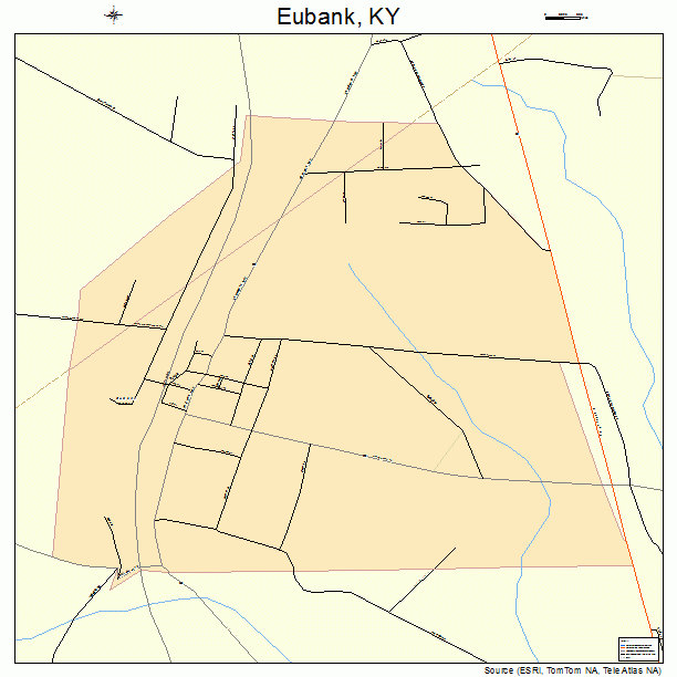 Eubank, KY street map