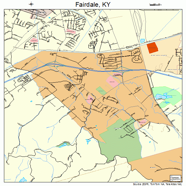 Fairdale, KY street map