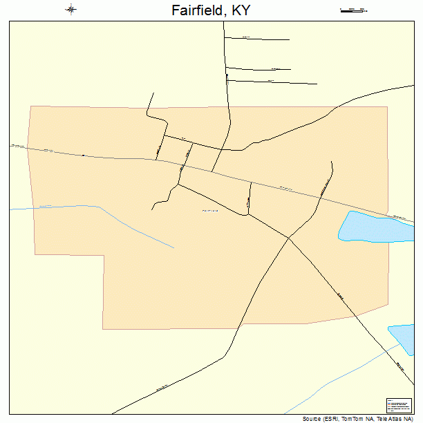 Fairfield, KY street map