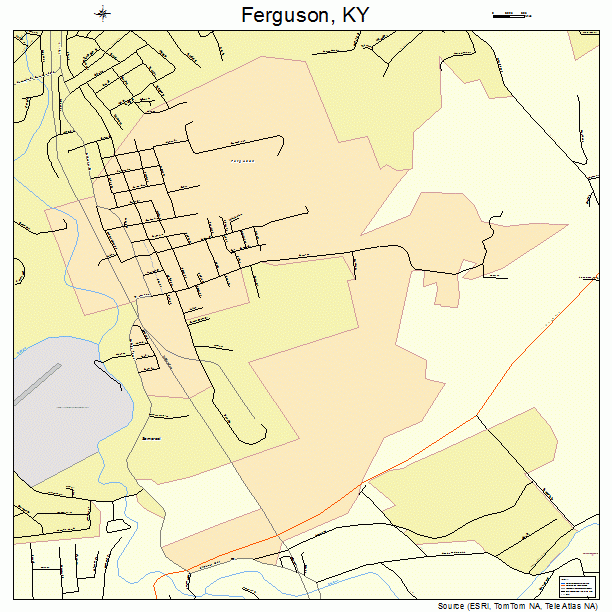 Ferguson, KY street map