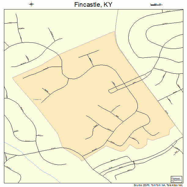 Fincastle, KY street map