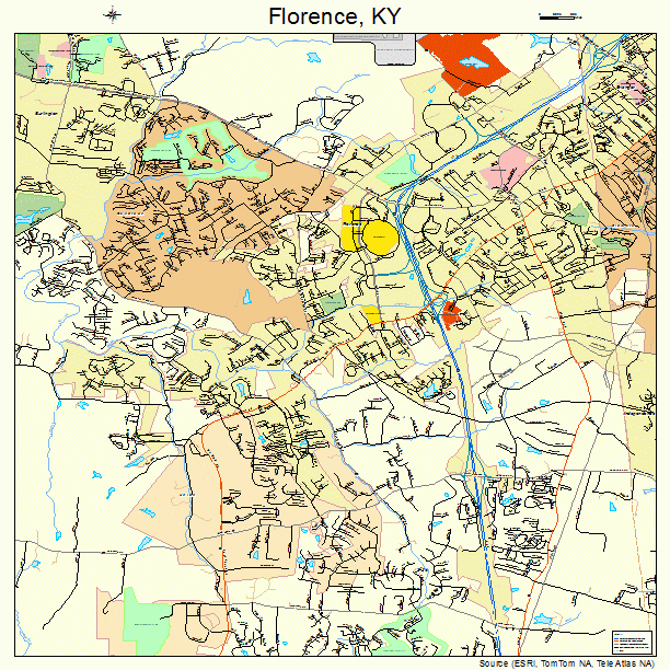 Florence, KY street map