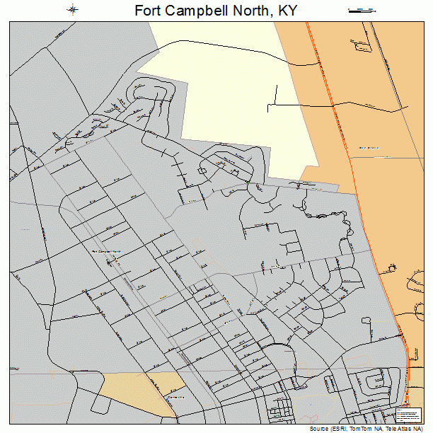 Fort Campbell North, KY street map