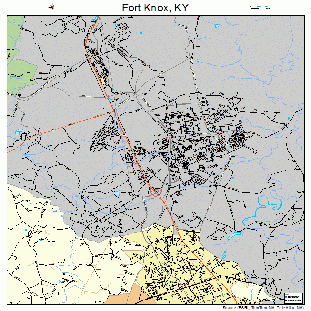 Fort Knox, KY street map