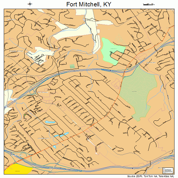 Fort Mitchell, KY street map