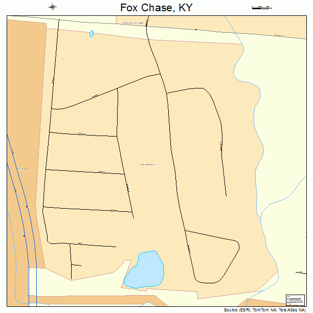Fox Chase, KY street map
