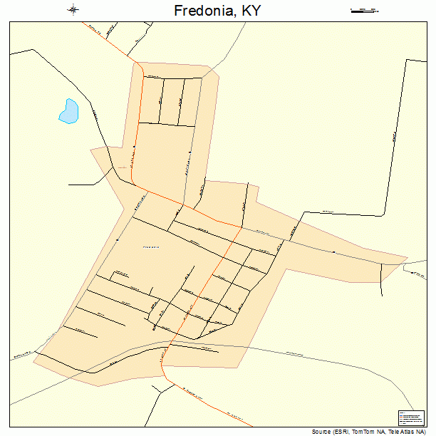 Fredonia, KY street map