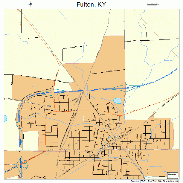 Fulton, KY street map