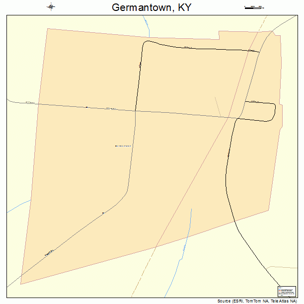 Germantown, KY street map