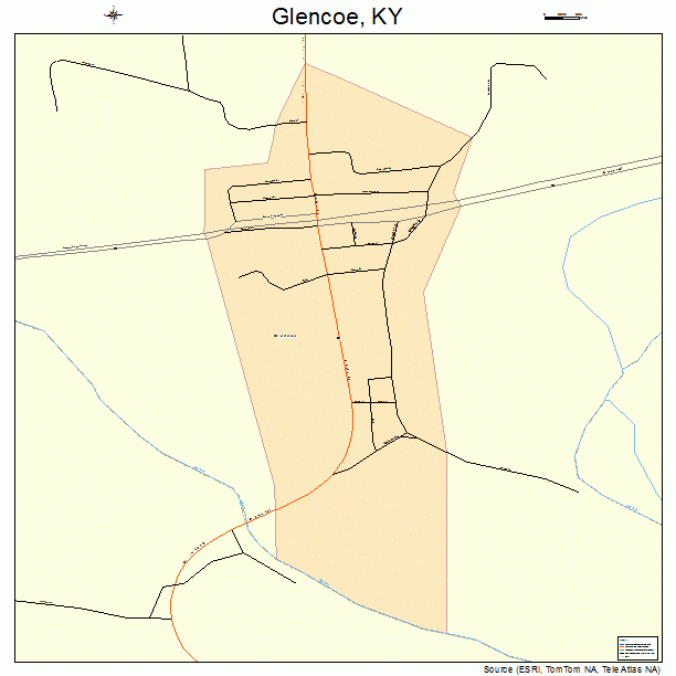 Glencoe, KY street map