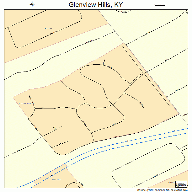Glenview Hills, KY street map