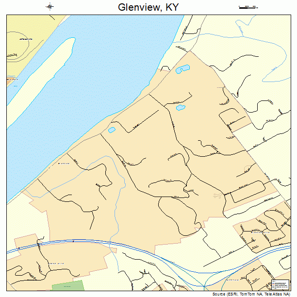 Glenview, KY street map
