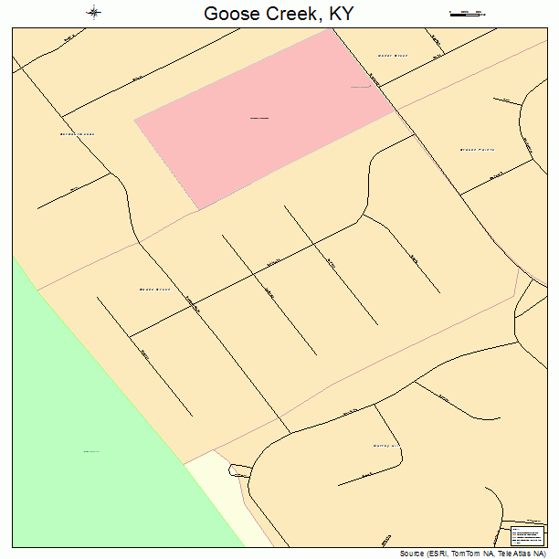 Goose Creek, KY street map