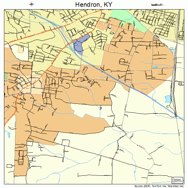 Hendron, KY street map