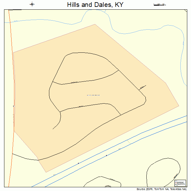 Hills and Dales, KY street map