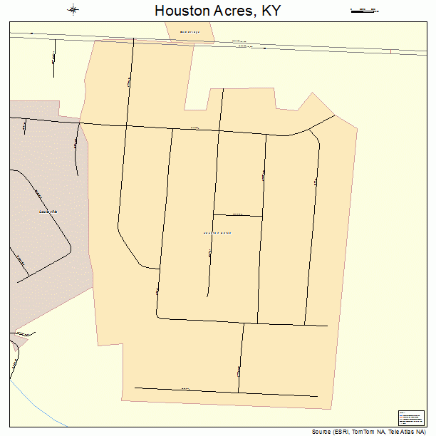 Houston Acres, KY street map