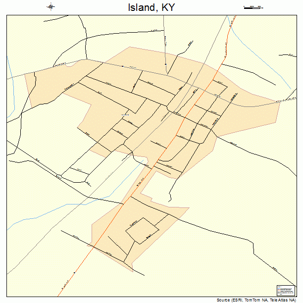 Island, KY street map