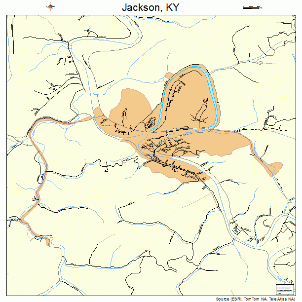 Jackson, KY street map