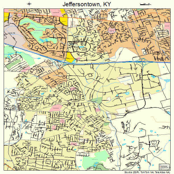 Jeffersontown, KY street map