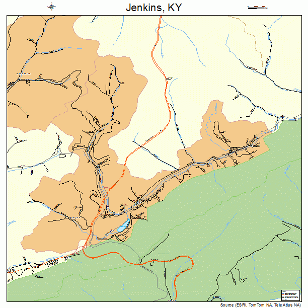 Jenkins, KY street map