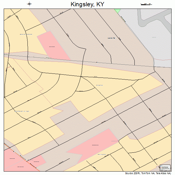 Kingsley, KY street map