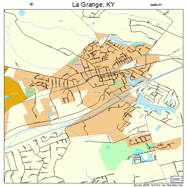 La Grange, KY street map