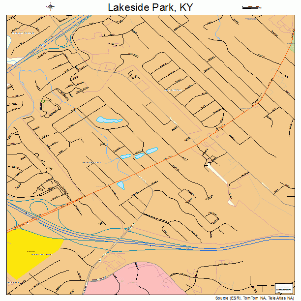 Lakeside Park, KY street map