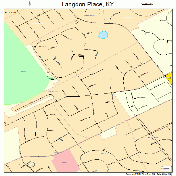 Langdon Place, KY street map